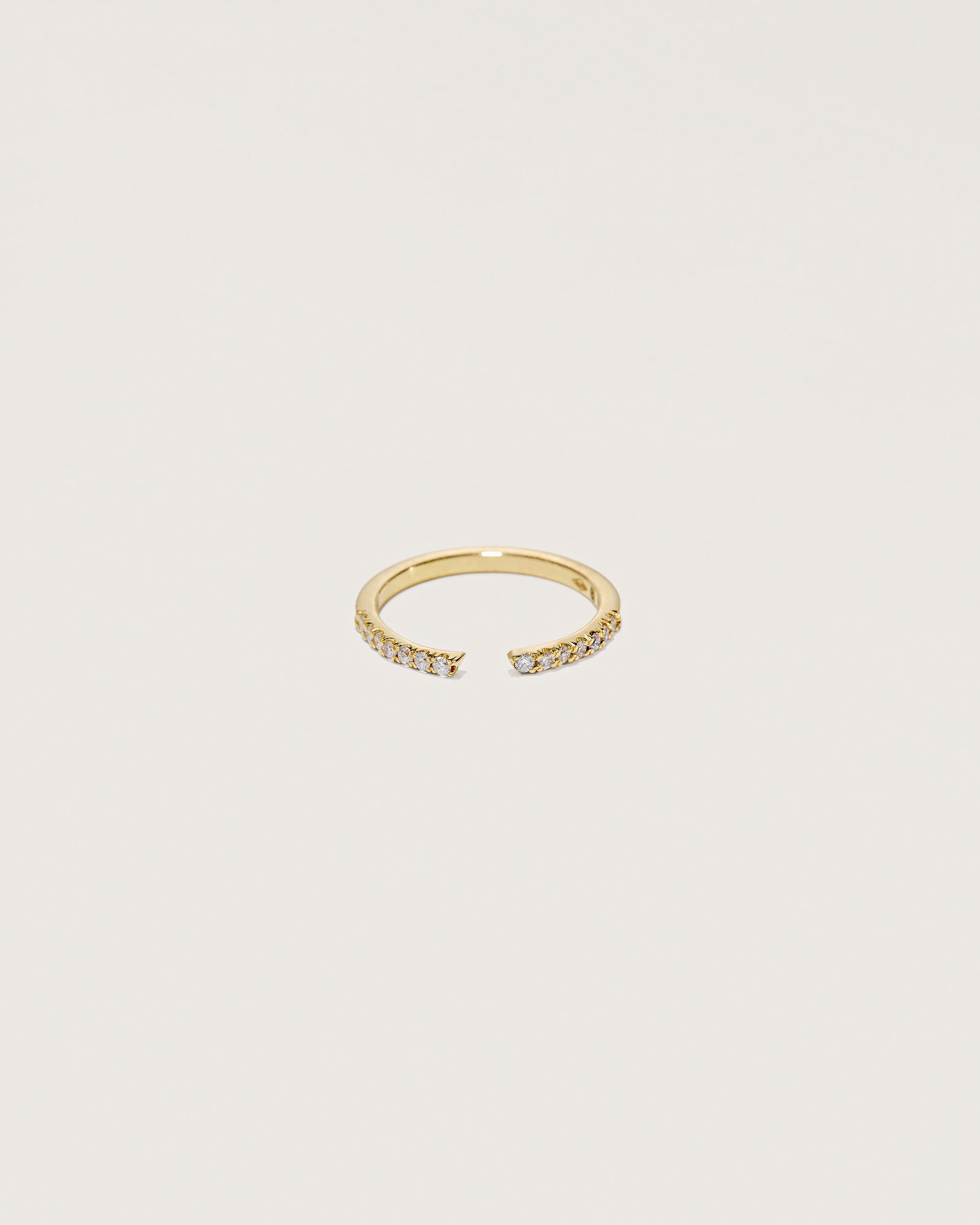 ANDY Open Pave — Elliot & Ostrich · Gold Jewellery