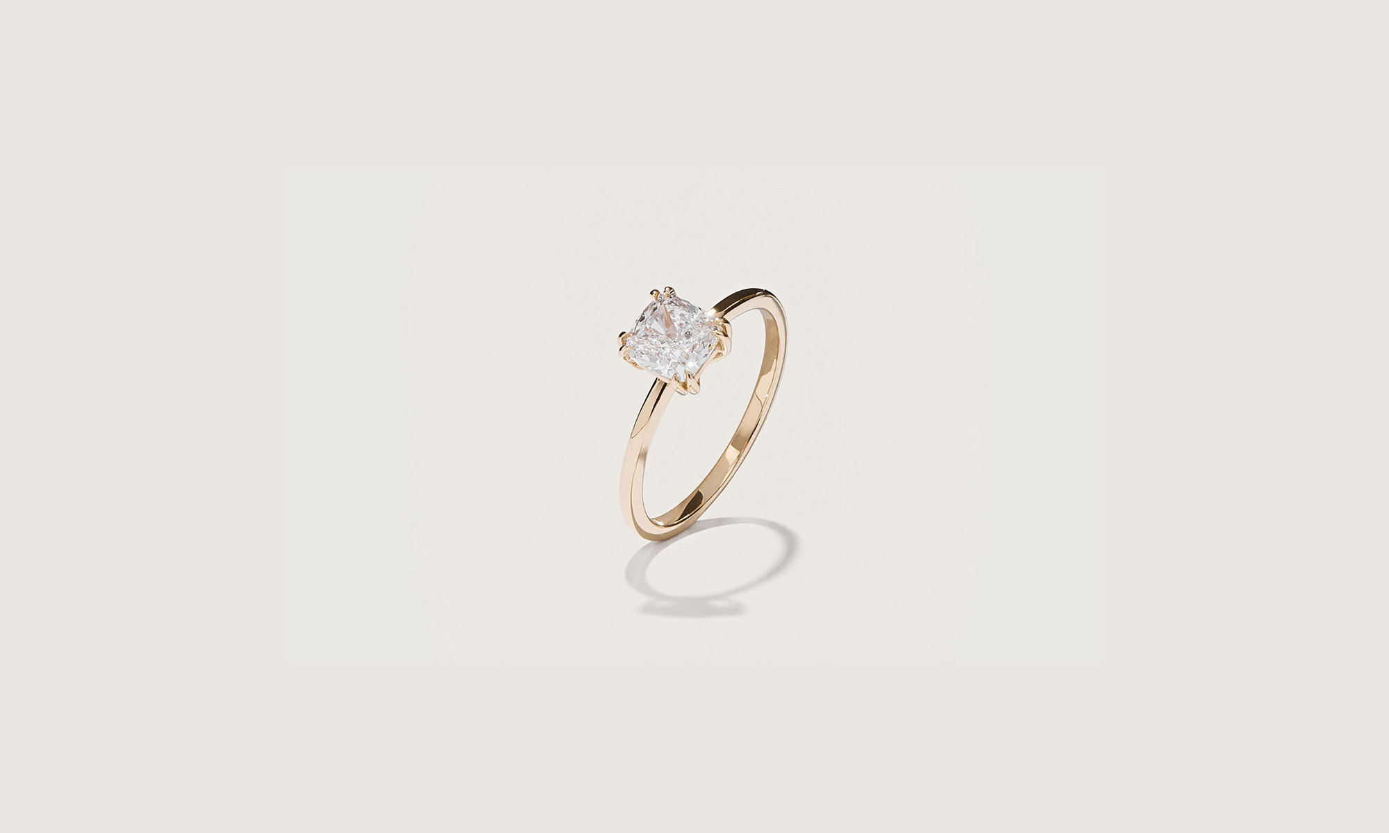 Core Ring Mae - 09ct White Diamond - Pure Slim - Yose - Fantasy Brown Collection
